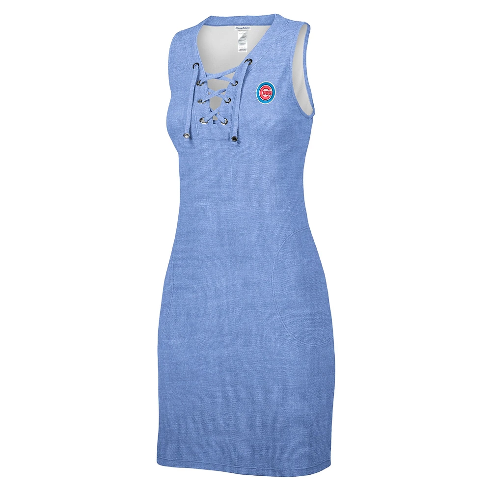 Women's Tommy Bahama Heather Royal Chicago Cubs Island Cays Lace-Up Spa Dress