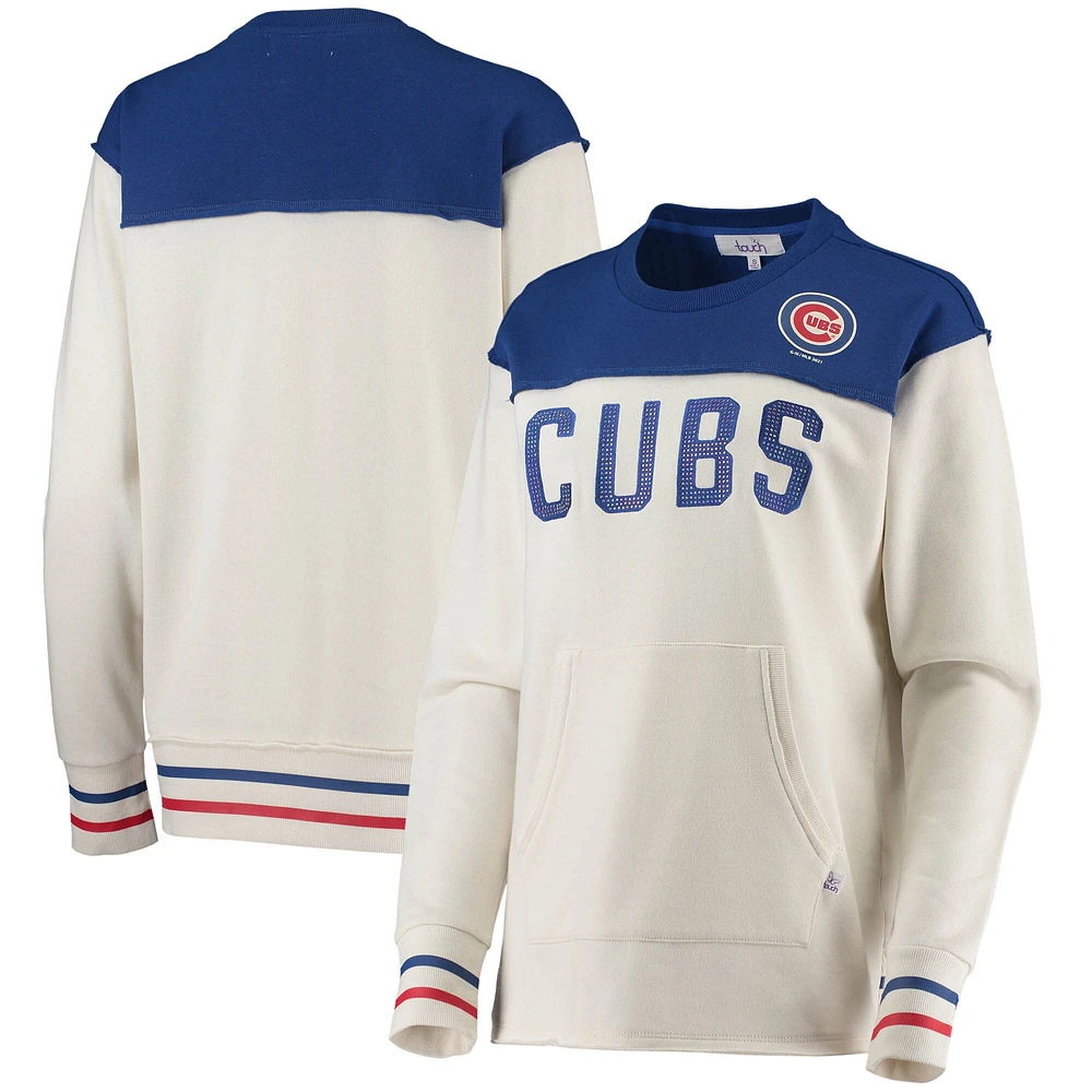 Women's Fanatics Branded White Chicago Cubs Series Pullover Sweatshirt