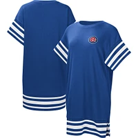 Robe t-shirt Touch Royal Chicago Cubs Cascade pour femme