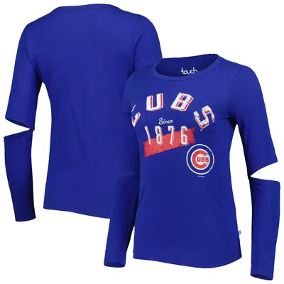 Chicago Cubs Touch Women's Formation Long Sleeve T-Shirt - Royal