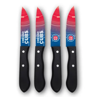 Chicago Cubs Woodrow 4-Piece Stainless Steel Steak Knife Set