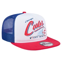 Casquette Snapback rétro 9FIFTY blanche des Chicago Cubs de New Era pour jeunes