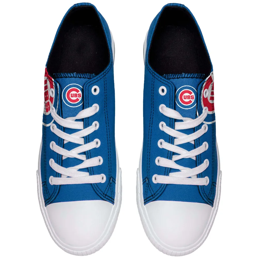 Chicago Cubs Youth Big Logo Low-Top Canvas Shoes