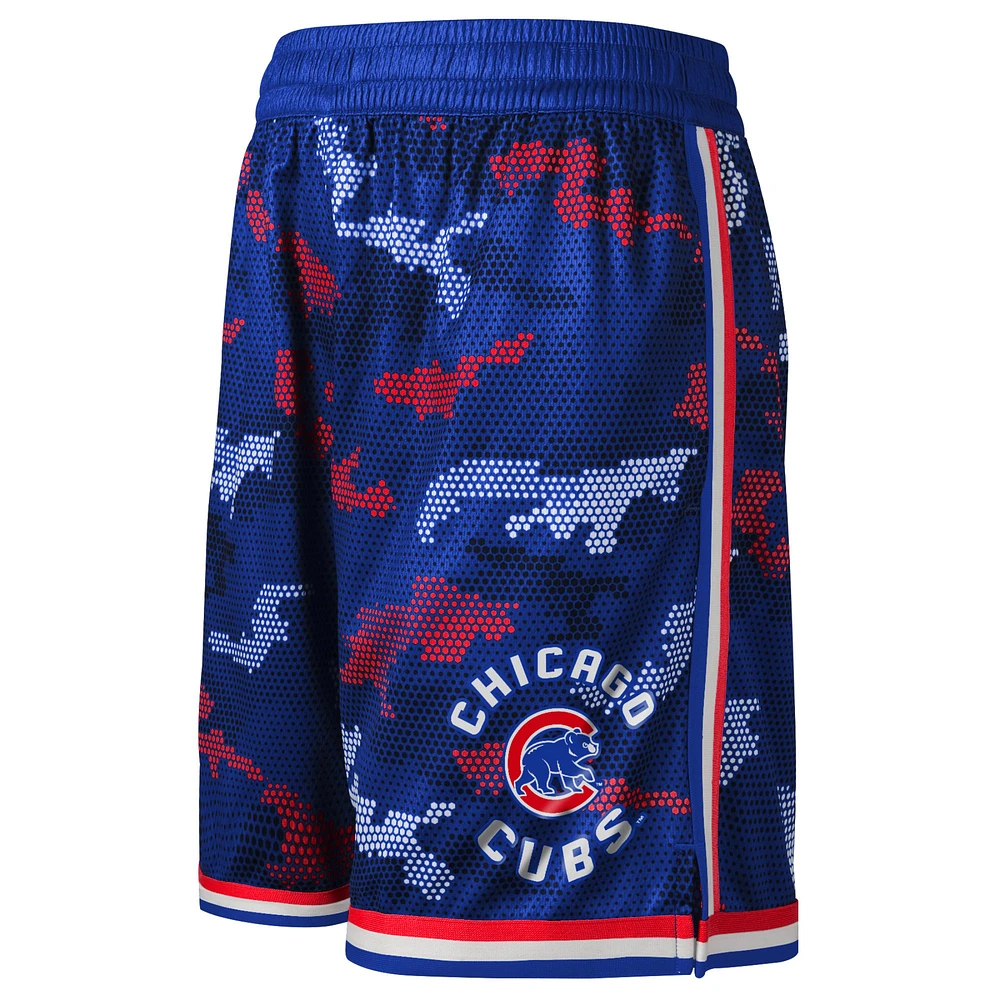 Short de course Tech Royal Chicago Cubs Fanatics pour jeunes