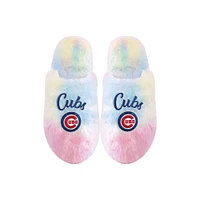 Chaussons FOCO Chicago Cubs Rainbow Script pour jeune