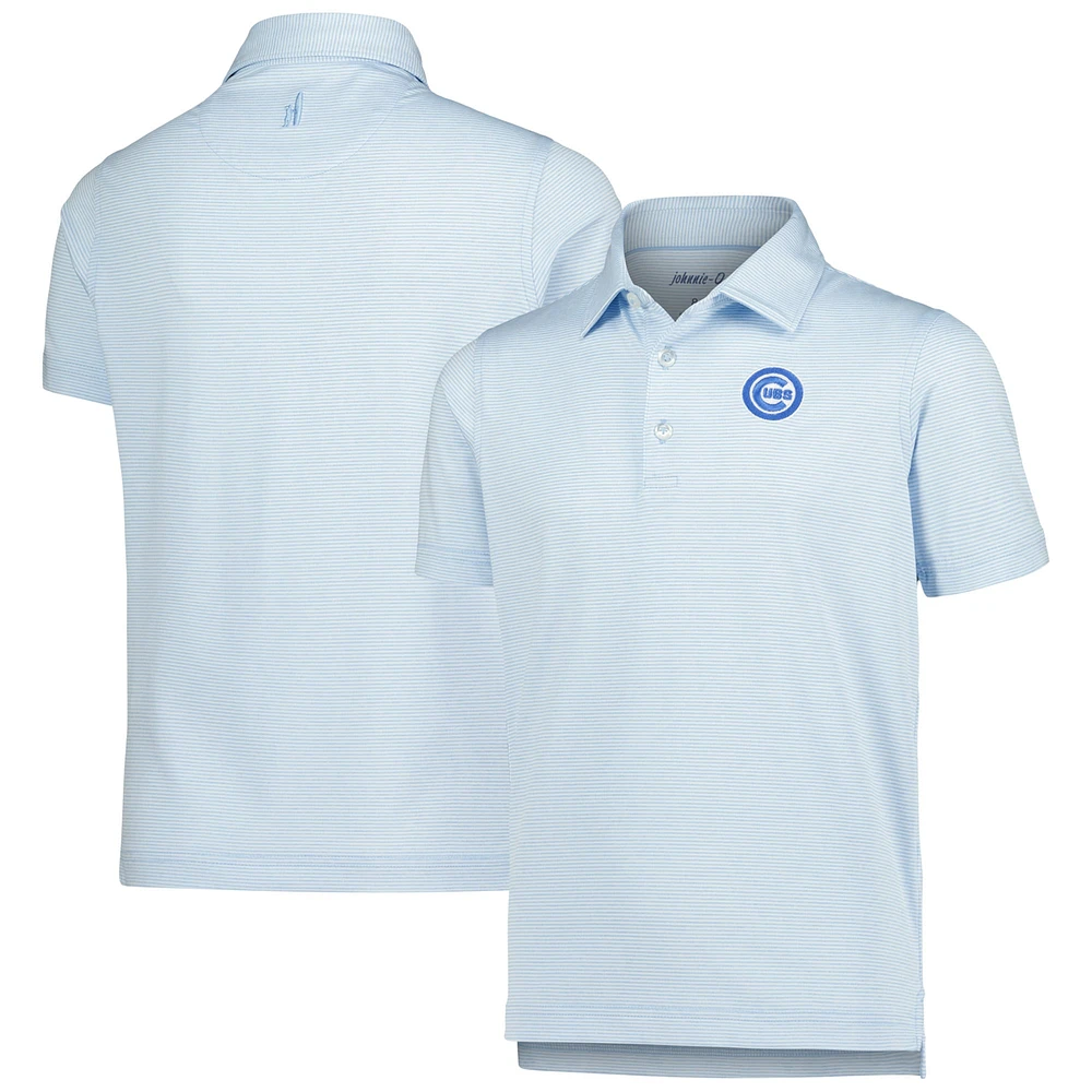 Polo Lyndon pour jeunes des Chicago Cubs bleu clair Johnnie-O