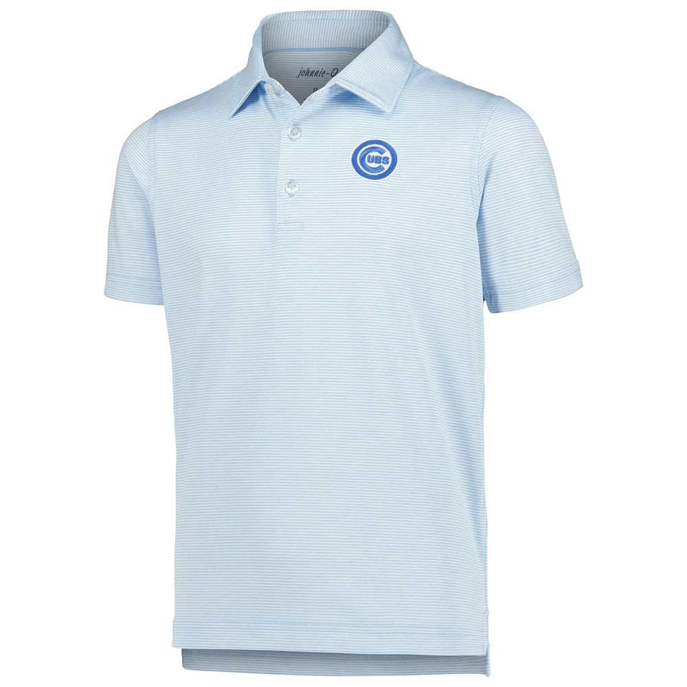 Polo Lyndon pour jeunes des Chicago Cubs bleu clair Johnnie-O