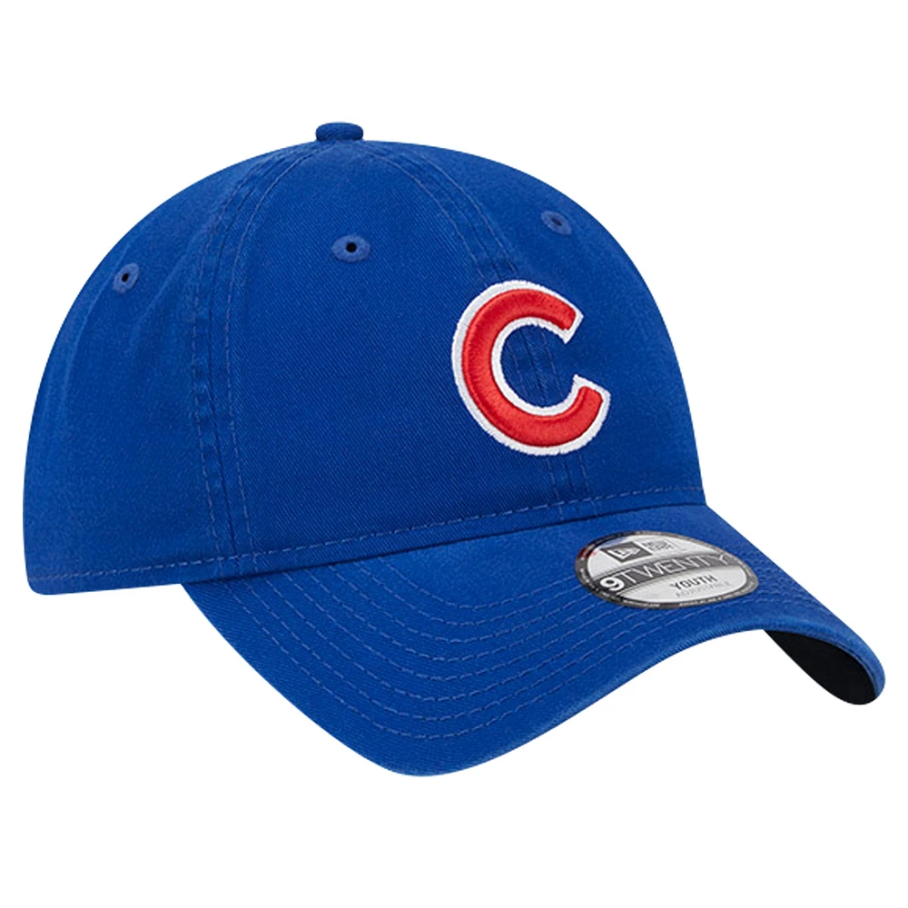 Youth New Era Royal Chicago Cubs Team Color 9TWENTY Adjustable Hat
