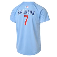 Youth Nike Dansby Swanson Baby Blue Chicago Cubs 2nd Alternate Limited Player Jersey