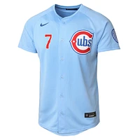 Youth Nike Dansby Swanson Baby Blue Chicago Cubs 2nd Alternate Limited Player Jersey