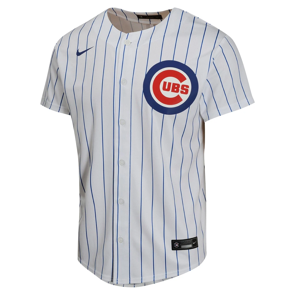 Maillot de joueur match à domicile Nike Dansby Swanson pour jeunes des Chicago Cubs, blanc