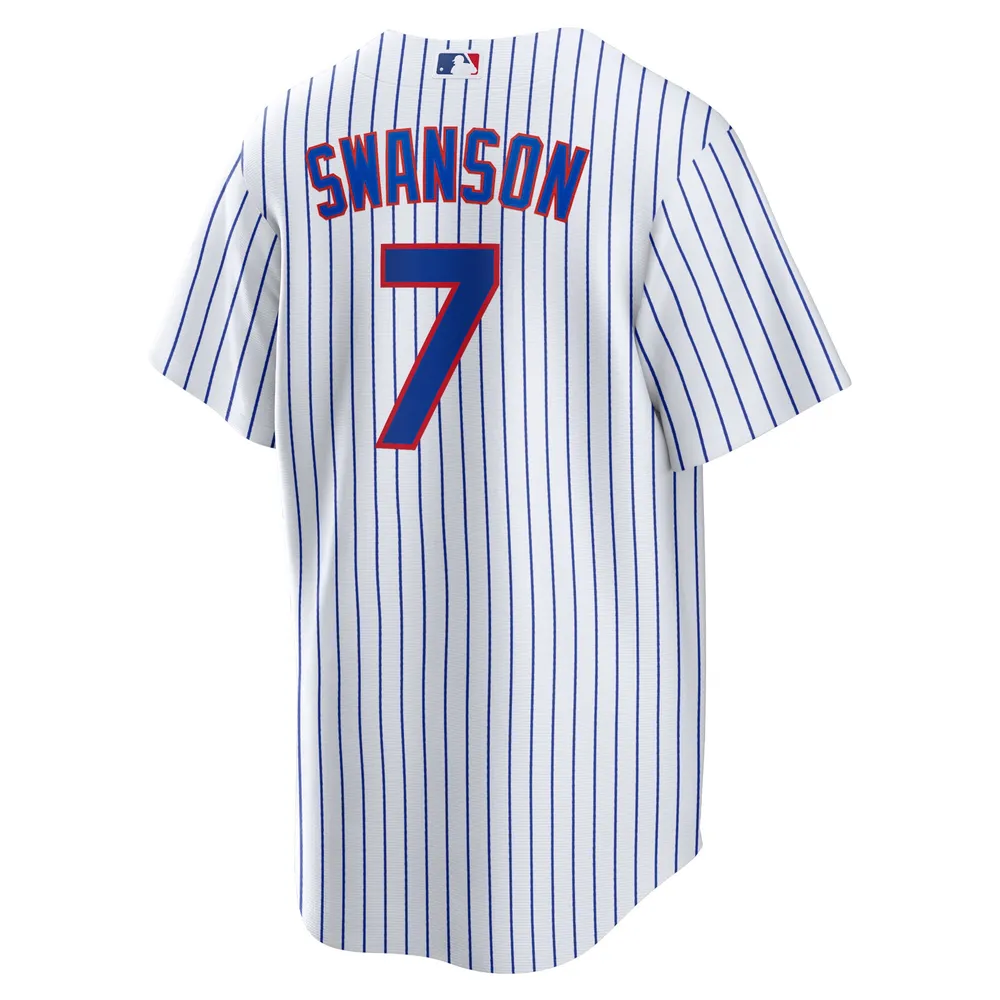 Nike Youth Nike Dansby Swanson White Chicago Cubs Home Replica