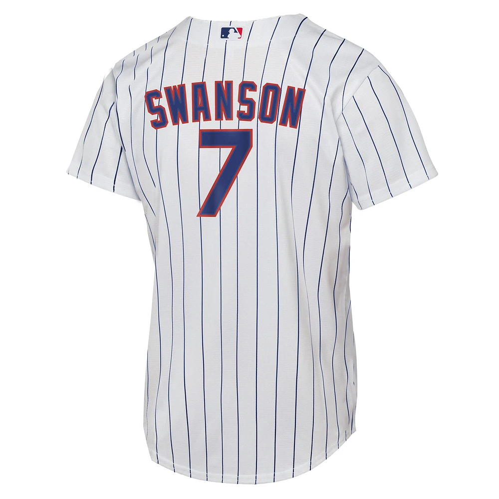 Youth Nike Dansby Swanson White Chicago Cubs Home Replica Player Jersey