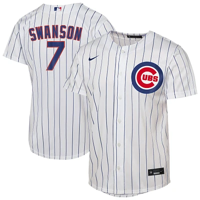 Youth Nike Dansby Swanson White Chicago Cubs Home Replica Player Jersey