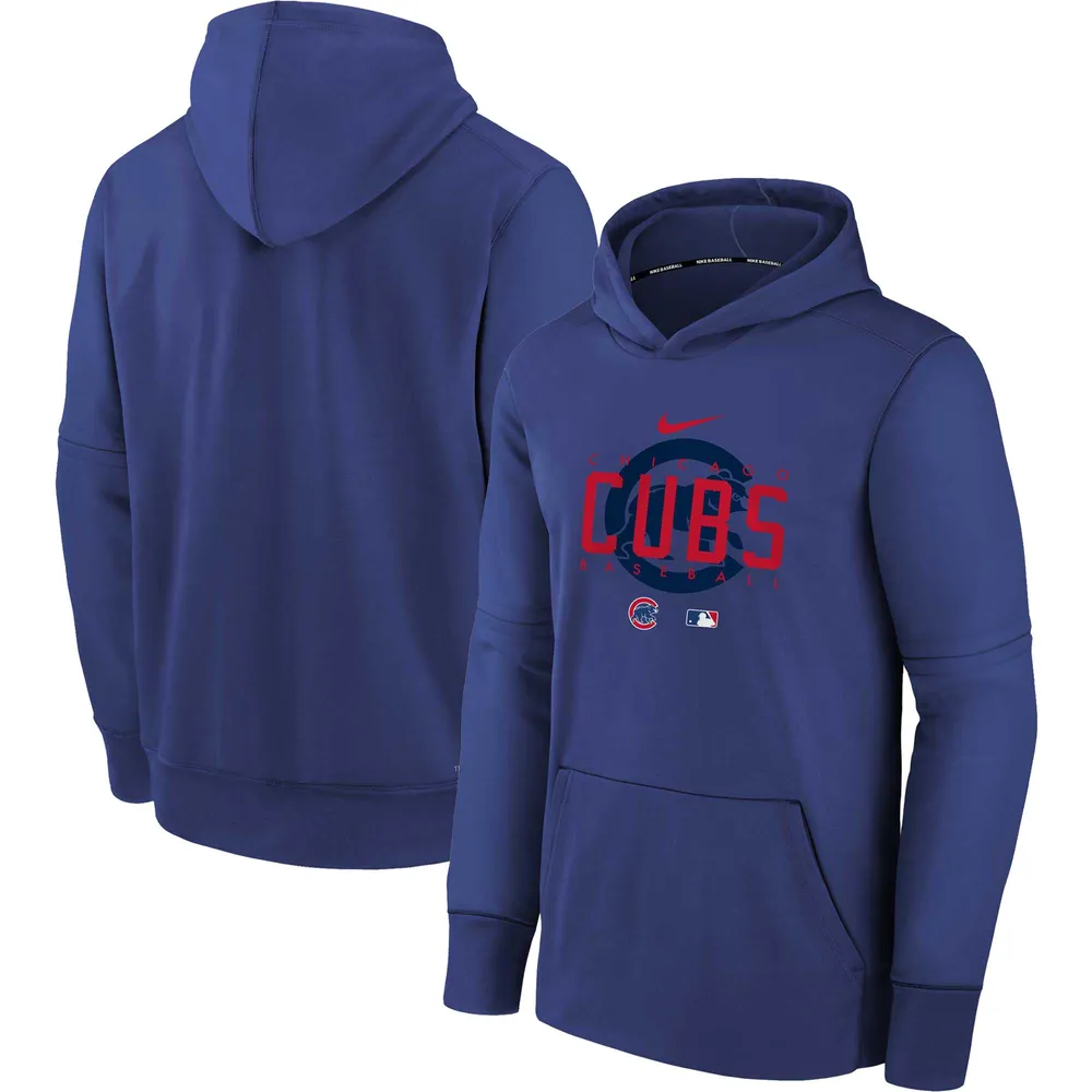 Youth Nike Royal Chicago Cubs Authentic Collection Pregame Performance - Pullover Hoodie