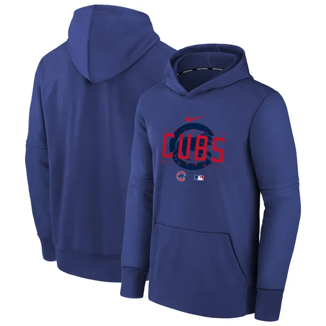 Nike Navy Chicago Cubs City Connect Performance Short Sleeve Pullover Hoodie