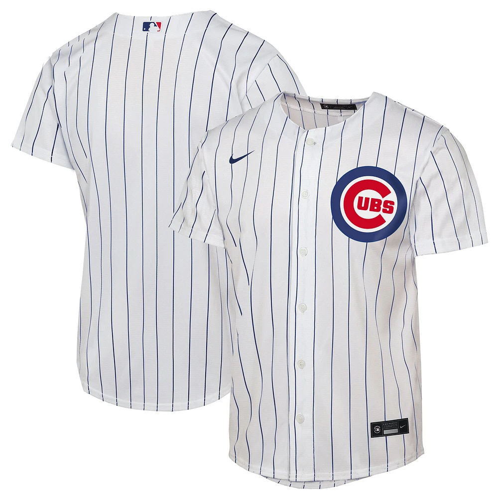 Maillot Nike blanc pour enfant des Chicago Cubs Domicile Réplique 2.0
