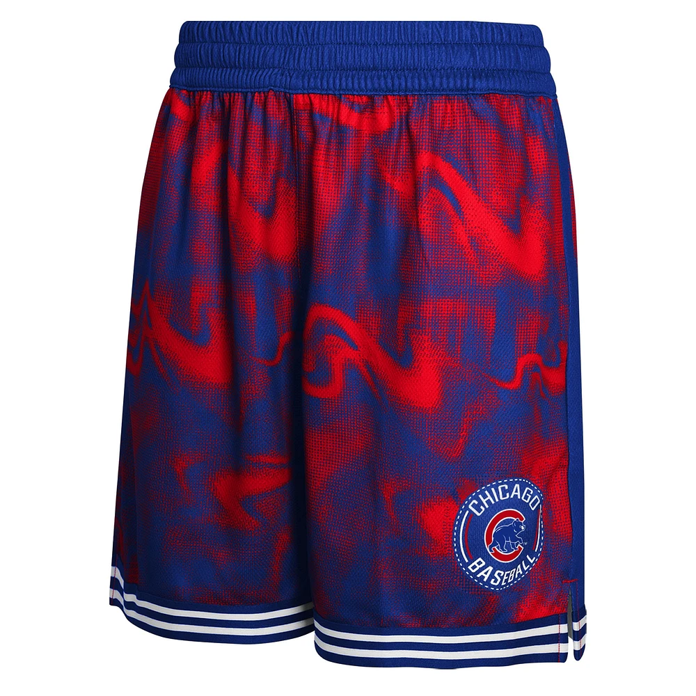 Youth Royal/Red Chicago Cubs Outfielder Shorts