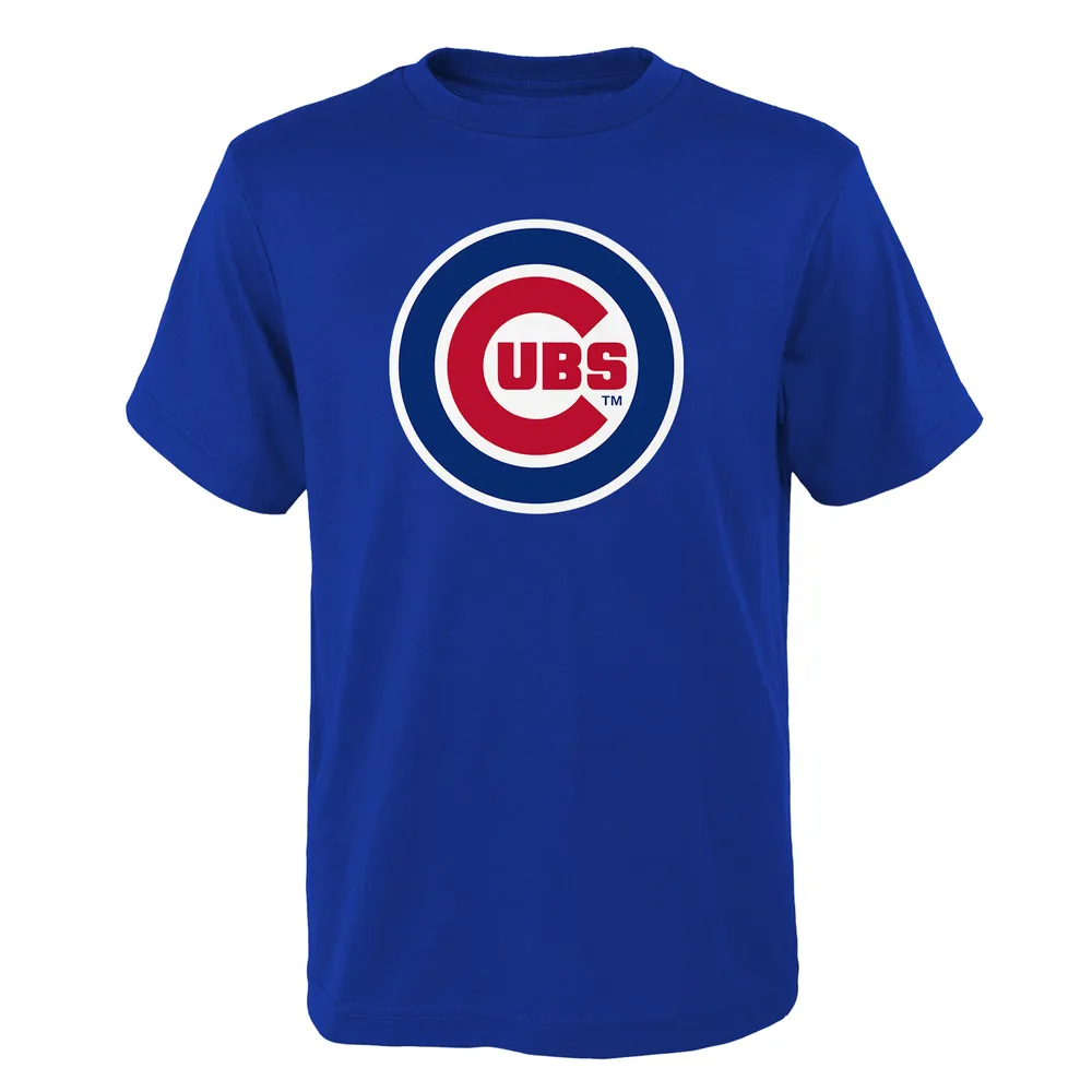 Chicago Cubs Baseball MLB Official Bear Cub In C Logo Blue SMALL NIKE  T-Shirt