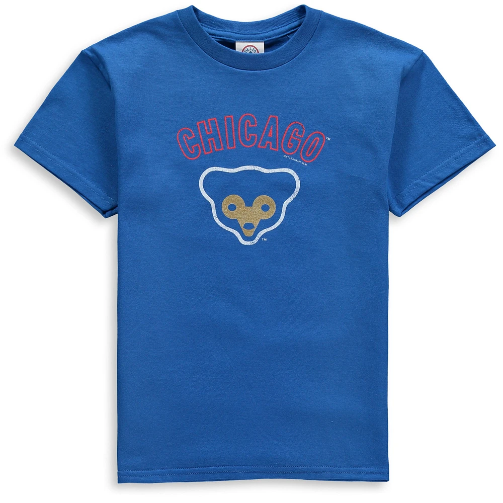 Youth Soft as a Grape Royal Chicago Cubs Cooperstown Collection T-Shirt