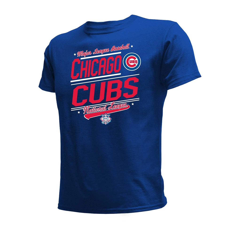 Ensemble de t-shirts pour jeunes Chicago Cubs bleu royal/blanc Stitches