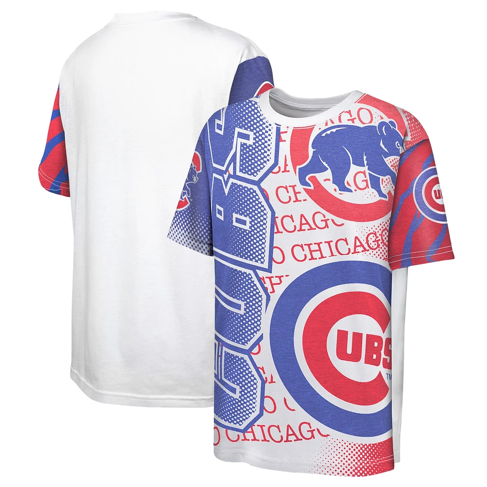 T-shirt blanc Impact Hit Bold des Cubs de Chicago pour jeunes