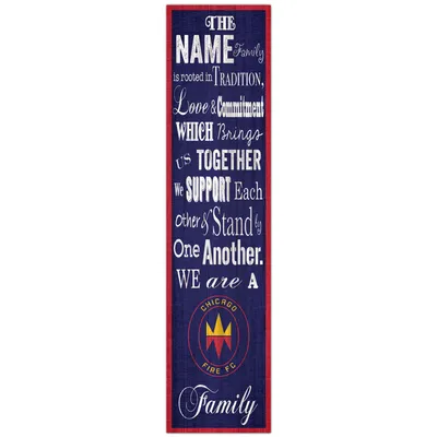 Chicago Fire 6'' x 24'' Personalized Family Banner