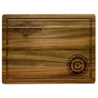 Chicago Fire Large Acacia Personalized Cutting & Serving Board