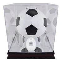 Chicago Fire Mahogany Team Logo Soccer Ball Display Case