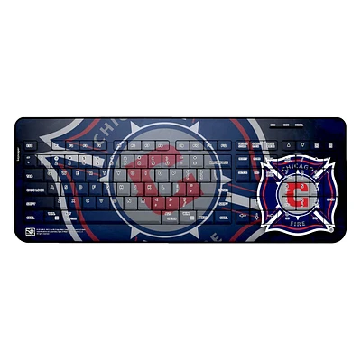 Chicago Fire SC Keyscaper Wireless Keyboard - Navy Blue