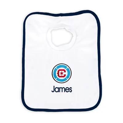 Chicago Fire Infant Personalized Bib - White
