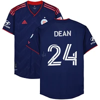Jonathan Dean Chicago Fire Autographed Fanatics Authentic Match-Used #24 Navy Jersey from the 2023 MLS Season