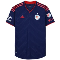Jonathan Dean Chicago Fire Autographed Fanatics Authentic Match-Used #24 Navy Jersey from the 2023 MLS Season