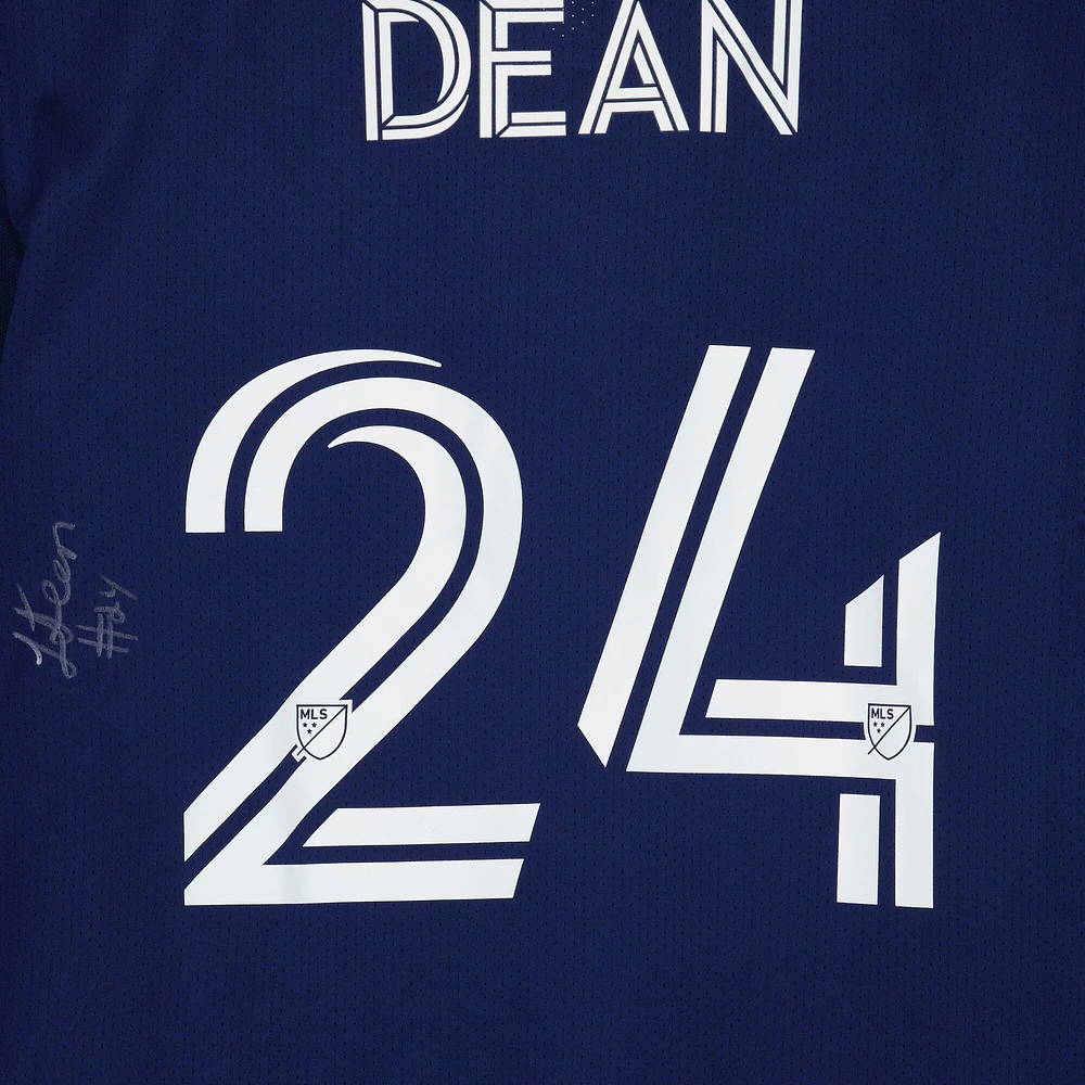 Jonathan Dean Chicago Fire Autographed Fanatics Authentic Match-Used #24 Navy Jersey from the 2023 MLS Season