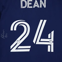 Jonathan Dean Chicago Fire Autographed Fanatics Authentic Match-Used #24 Navy Jersey from the 2023 MLS Season