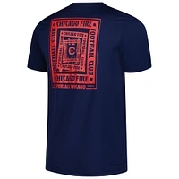 T-shirt cache-cœur adidas bleu marine Chicago Fire AEROREADY Local pour homme