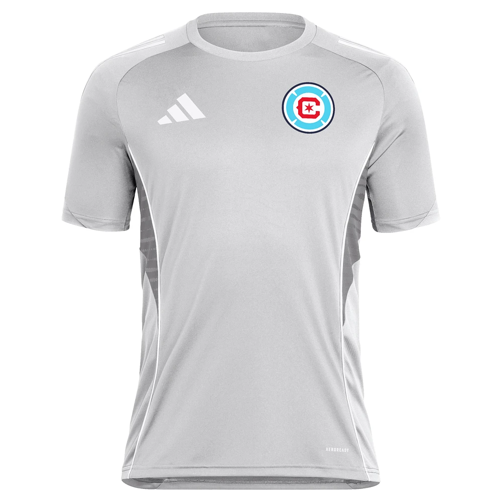 Men's adidas  Silver Chicago Fire 2025 Training Jersey