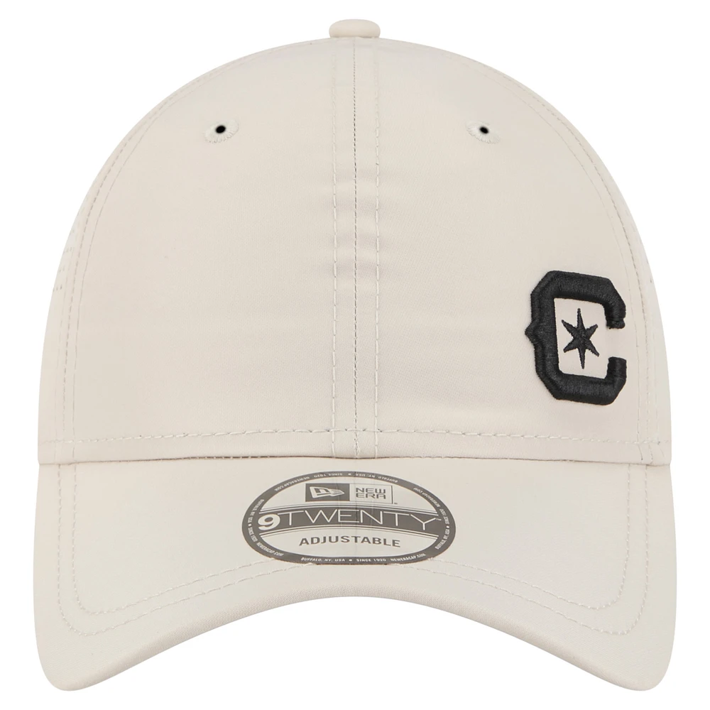 Men's New Era  Tan Chicago Fire Active 9TWENTY Adjustable Hat