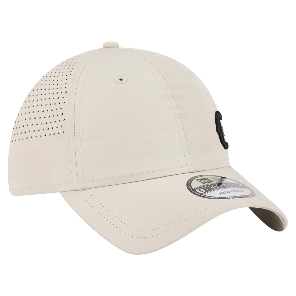 Men's New Era  Tan Chicago Fire Active 9TWENTY Adjustable Hat
