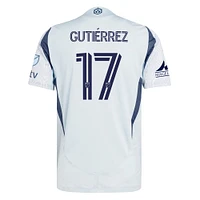 Men's adidas Brian Gutierrez Light Blue Chicago Fire 2025 The Municipal Kit Authentic Player Jersey