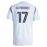 Men's adidas Brian Gutierrez Light Blue Chicago Fire 2025 The Municipal Kit Replica Player Jersey