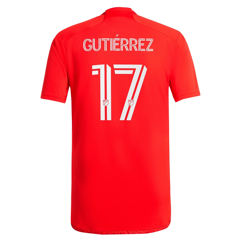 Men's adidas Brian Gutierrez Red Chicago Fire 2024 Return To Replica Player Jersey