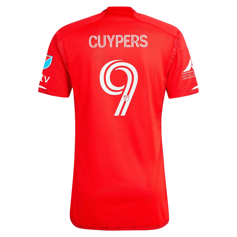 Maillot de joueur authentique adidas Hugo Cuypers Red Chicago Fire 2024 Return To pour homme