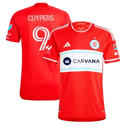 Maillot de joueur authentique adidas Hugo Cuypers Red Chicago Fire 2024 Return To pour homme