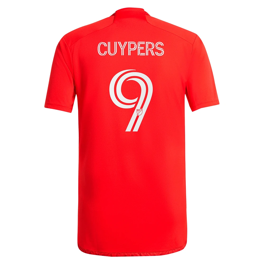 Men's adidas Hugo Cuypers Red Chicago Fire 2024 Return To Replica Player Jersey