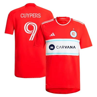 Men's adidas Hugo Cuypers Red Chicago Fire 2024 Return To Replica Player Jersey