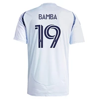 Men's adidas Jonathan Bamba Light Blue Chicago Fire 2025 The Municipal Kit Replica Player Jersey