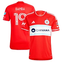 Maillot de joueur authentique adidas Jonathan Bamba Red Chicago Fire 2024 Return To pour homme