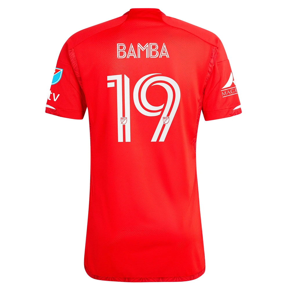 Maillot de joueur authentique adidas Jonathan Bamba Red Chicago Fire 2024 Return To pour homme
