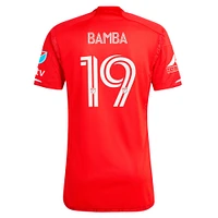Maillot de joueur authentique adidas Jonathan Bamba Red Chicago Fire 2024 Return To pour homme